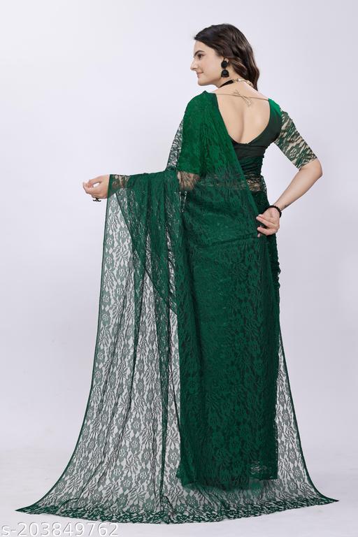 Net Flower Saree - MC-FASHIONS.COM