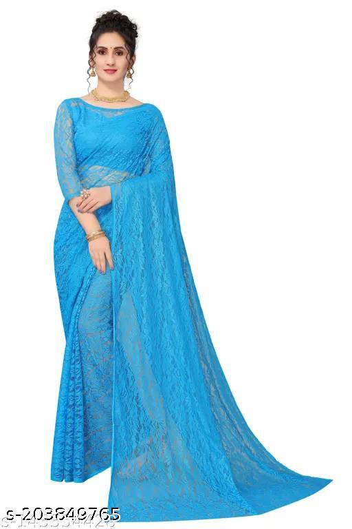 Net Flower Saree - MC-FASHIONS.COM