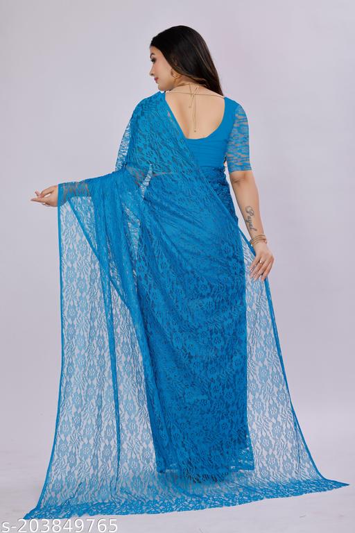Net Flower Saree - MC-FASHIONS.COM