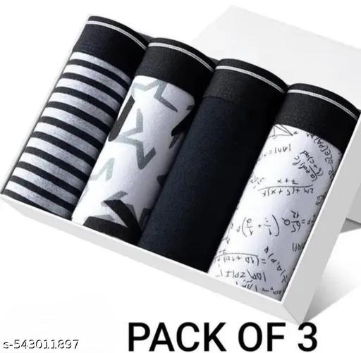 "Men's Premium Soft Cotton Stretchable Underwear – Comfortable, Breathable Innerwear with Elastic Waistband for Daily Use  - MC-FASHIONS.COM