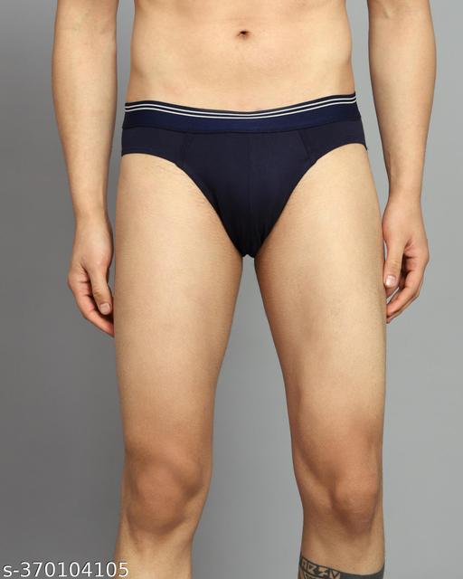 CMYK MENS SOLID COTTON LYCRA OUTER ELASTIC BRIEF - MC-FASHIONS.COM