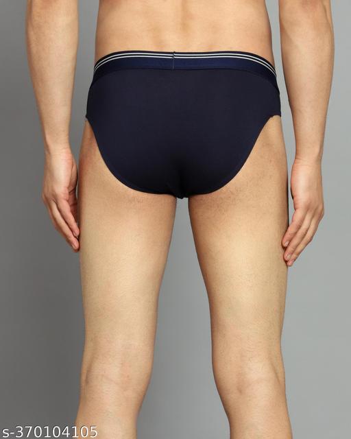 CMYK MENS SOLID COTTON LYCRA OUTER ELASTIC BRIEF - MC-FASHIONS.COM