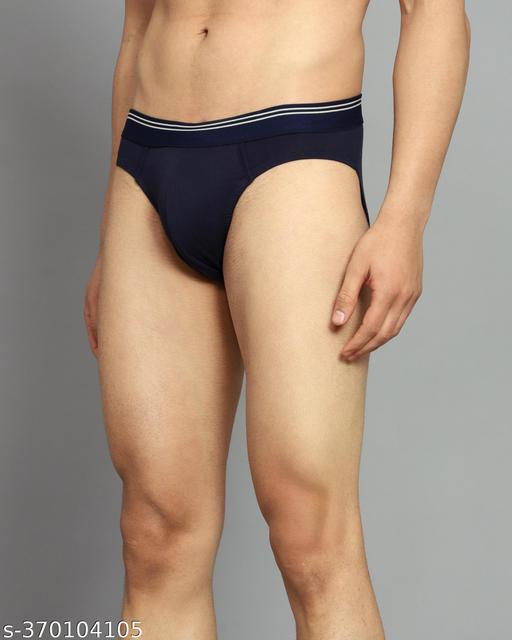 CMYK MENS SOLID COTTON LYCRA OUTER ELASTIC BRIEF - MC-FASHIONS.COM
