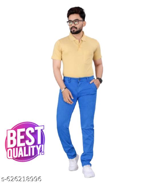 Men Jeans, SKY BLUE Jeans, Denim Jeans, Slim‑Fit SKY BLUE Denim Jeans for Men - MC-FASHIONS.COM