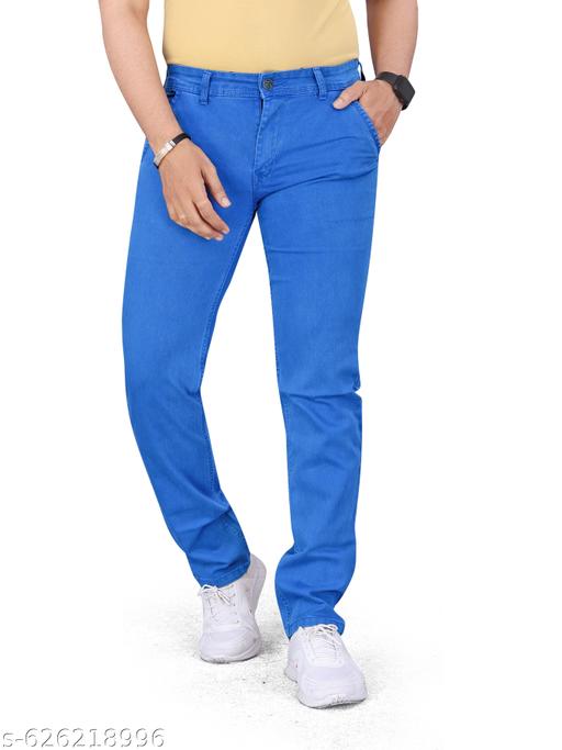 Men Jeans, SKY BLUE Jeans, Denim Jeans, Slim‑Fit SKY BLUE Denim Jeans for Men - MC-FASHIONS.COM