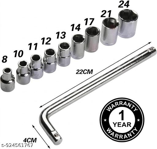 10-Pieces Hex Socket Wrench Spanner Tool Goti Set for Automobiles/Bike/Car Repair Tool Kit Socket Set (Pack of 10) - MC-FASHIONS.COM