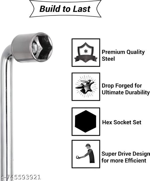 Aiwa 10 Pieces Hand Tools Wrench Set Spanner Set Tool Kit Socket Set (Pack of 10) - MC-FASHIONS.COM