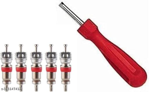 Valve Cores Tire Repair Tool 5 with Free 1 Tire Valve Stem Core Remover Installer - MC-FASHIONS.COM