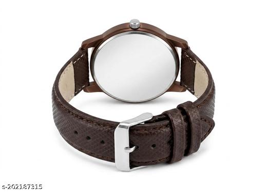 Boys and Men's Exclusive Men201 Brown Boys watch and Men watches Hand watch men Sports gents stylish Leather Belt gift Analog Watch - For Men - MC-FASHIONS.COM