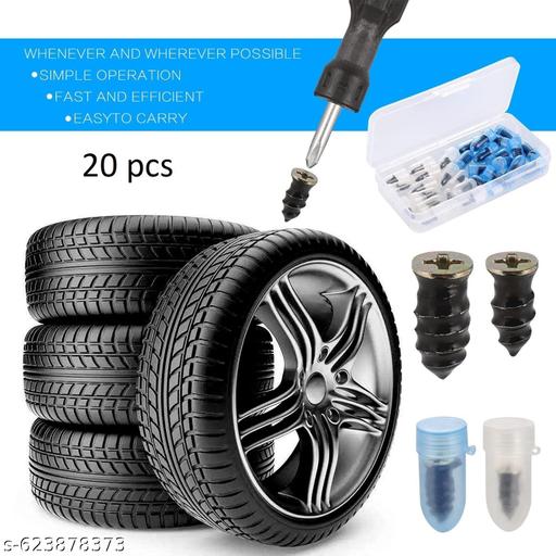  20 Pc's   Car Tire Repair Nails, Tyre Repair Rubber Capsule Kit, Self-Service Tire Repair Screws Nail, Quick Puncture Repair Tools for Car, Motorcycle, ATV, Truck - MC-FASHIONS.COM
