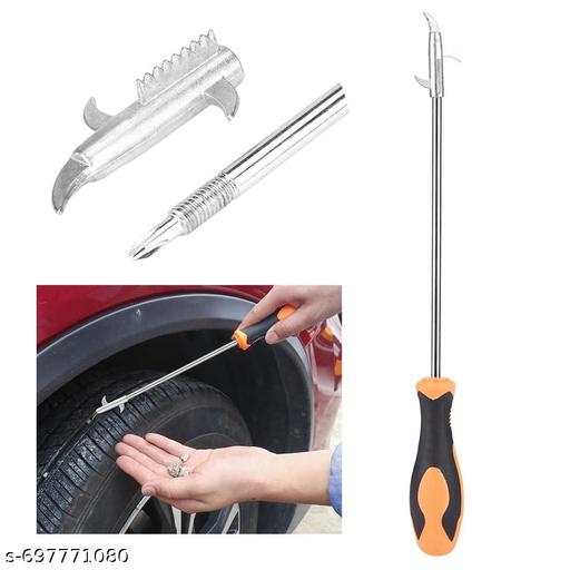 2 in 1 Car Tire Stone Cleaning Hook, Tire Groove Stones Removing Tool, Tyre Stone Picker for Motor Bike Truck Car, Tire Protector Repair Tool - MC-FASHIONS.COM