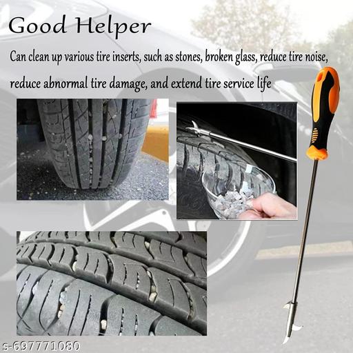 2 in 1 Car Tire Stone Cleaning Hook, Tire Groove Stones Removing Tool, Tyre Stone Picker for Motor Bike Truck Car, Tire Protector Repair Tool - MC-FASHIONS.COM