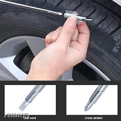 Multipurpose Car Tire Stone Remover Hook, Tire Cleaning Hook, Tyre Stone Picker for Motor Bike Truck Car, Wheels Remover Hook with Solid Rubber Handle - MC-FASHIONS.COM