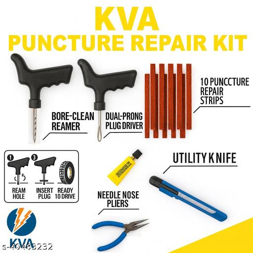 KVA KV-135 Tubeless Tyre Puncture Repair Kit - MC-FASHIONS.COM