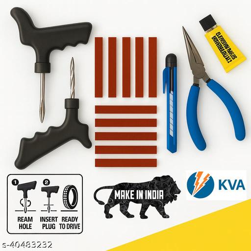 KVA KV-135 Tubeless Tyre Puncture Repair Kit - MC-FASHIONS.COM