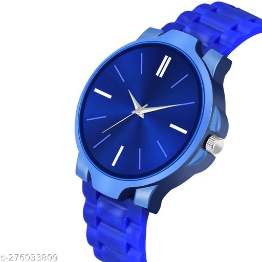 New Stylish LR 05 Blue Dial Blue PU Strap Watch For Boys And men - MC-FASHIONS.COM