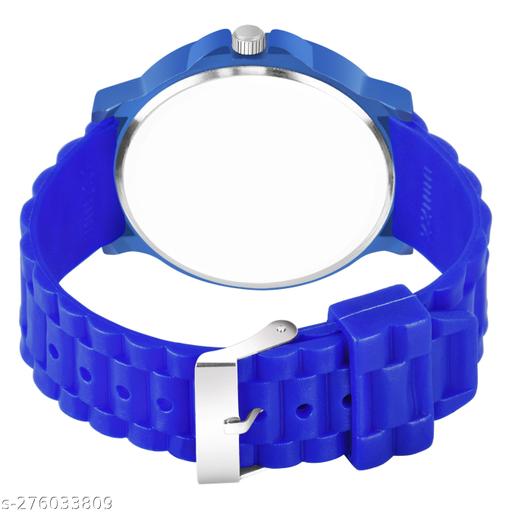 New Stylish LR 05 Blue Dial Blue PU Strap Watch For Boys And men - MC-FASHIONS.COM
