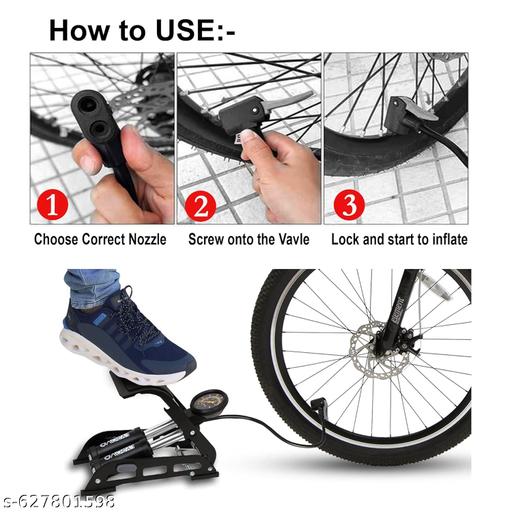 Double Cylinder Portable High Pressure Foot Air Pump Compressor | 160 psi Tyre Air Pump For Car & Bike Air Pump - MC-FASHIONS.COM