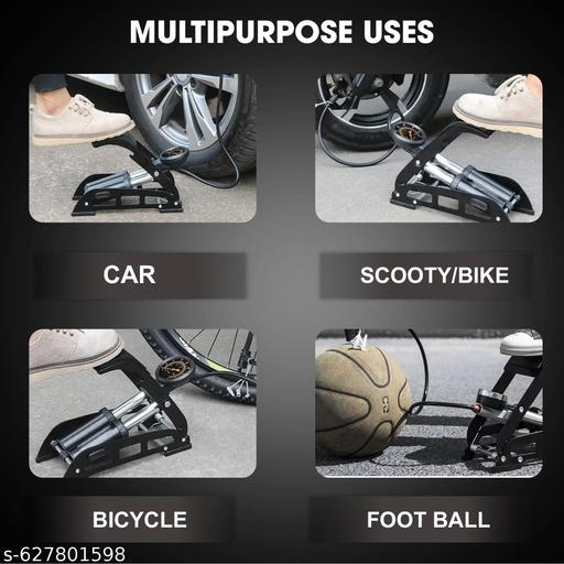 Double Cylinder Portable High Pressure Foot Air Pump Compressor | 160 psi Tyre Air Pump For Car & Bike Air Pump - MC-FASHIONS.COM