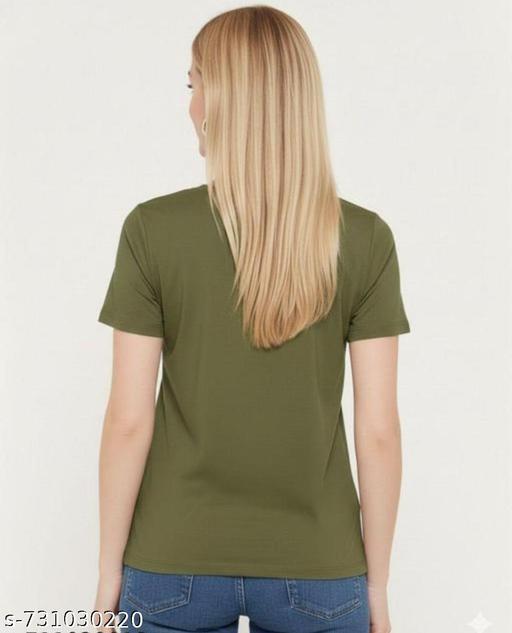 Women's Stylish Cotton Round Neck Tshirts 100% Cotton Regular fit For Women And Girls  - MC-FASHIONS.COM