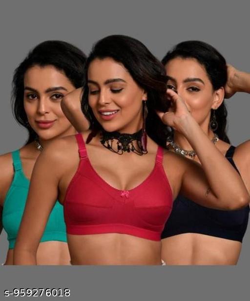 Full Coverage Bra For Women & Girls- Pack of 3 - MC-FASHIONS.COM