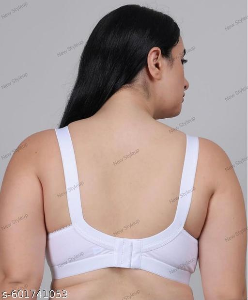 Big Size Bra Plus Size Bra 30 to 50 C or D cup Tendy Cotton Everyday 25mm- Wide Straps Bra Full Coverage Non Padded Big Cup Size Bra - MC-FASHIONS.COM