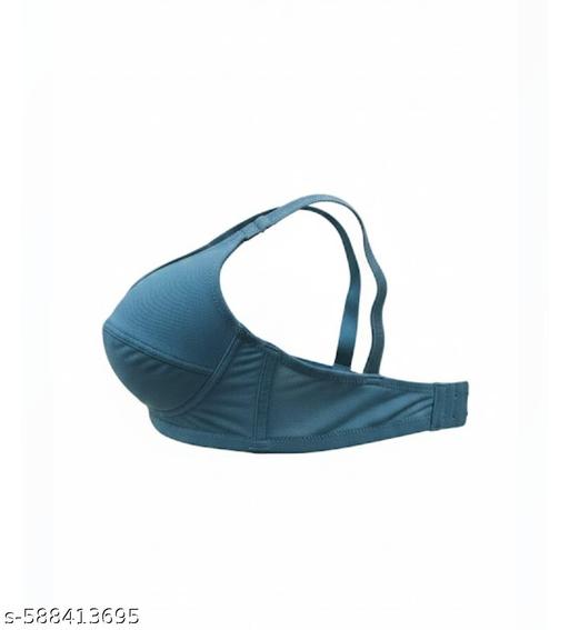 Women Cotton Blend Non Padded Wire Free Full Coverage T-Shirt Bra Seamless Daily Wear Bra Multicolor Pack of 3 (30-40) - MC-FASHIONS.COM