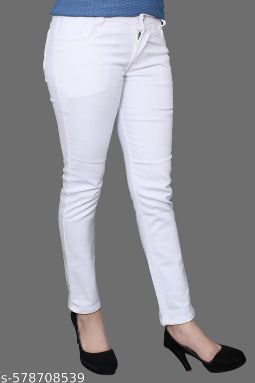 WHITE COOL DENIM JEANS (PACK OF 1) - MC-FASHIONS.COM