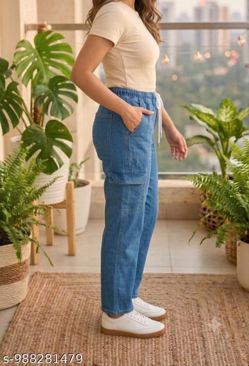 6 pocket sky blue jogger pant - MC-FASHIONS.COM