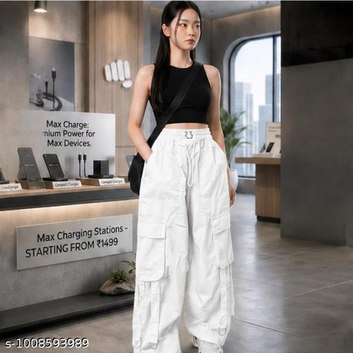 cargo pants womens for girls bottom Trouser for women ns cargo jogers stylish pants - MC-FASHIONS.COM
