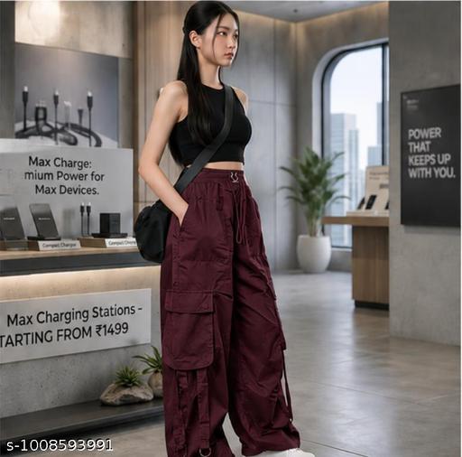 cargo pants womens for girls bottom Trouser for women ns cargo jogers stylish pants - MC-FASHIONS.COM