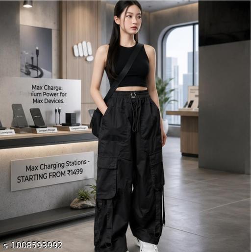 cargo pants womens for girls bottom Trouser for women ns cargo jogers stylish pants - MC-FASHIONS.COM