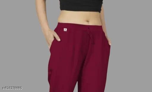 New Design Women Cotton Trouser Pant | trouser pant ladies | trouser pant | trouser pants for women under 300 | women trouser pants | women trousers | trousers for women | trousers & pants | Maroom pants & troures - MC-FASHIONS.COM