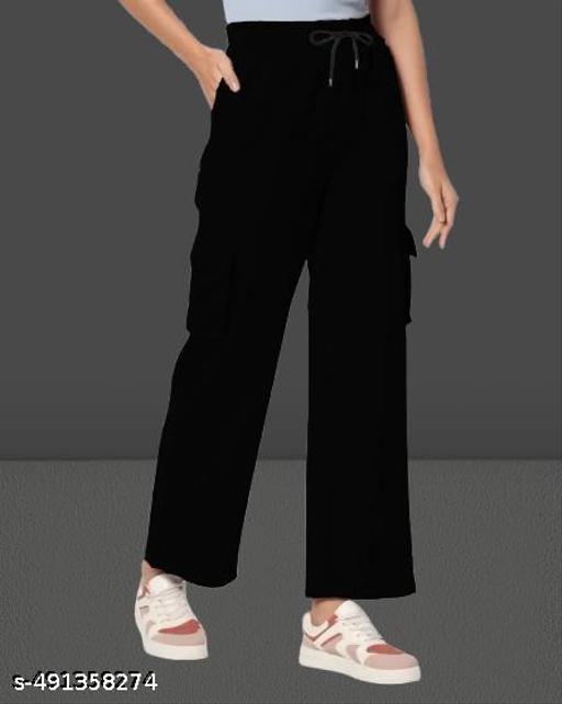 CRN#Black-Woman Cargo Pants - MC-FASHIONS.COM
