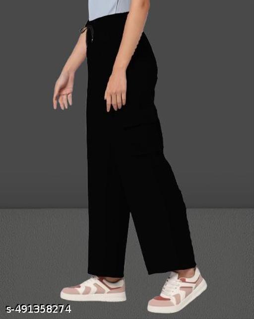 CRN#Black-Woman Cargo Pants - MC-FASHIONS.COM