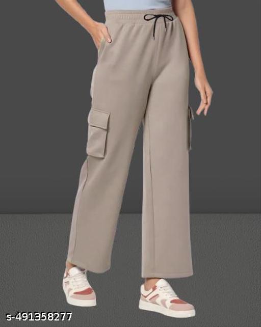 CRN#Beige-Woman Cargo Pants - MC-FASHIONS.COM