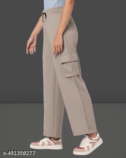 CRN#Beige-Woman Cargo Pants - MC-FASHIONS.COM