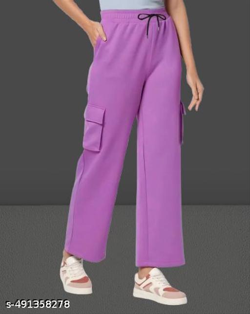 CRN#Lavender-Woman Cargo Pants - MC-FASHIONS.COM