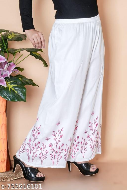 Girls Cute trendy Fashionable Stylish Full Length Palazzo Set For Women - MC-FASHIONS.COM