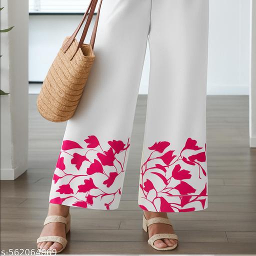 Girls Cute trendy Fashionable Stylish Full Length Palazzo Set For Women - MC-FASHIONS.COM