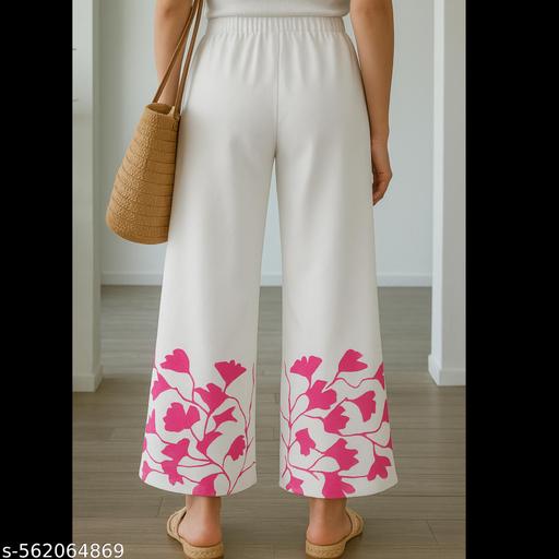 Girls Cute trendy Fashionable Stylish Full Length Palazzo Set For Women - MC-FASHIONS.COM