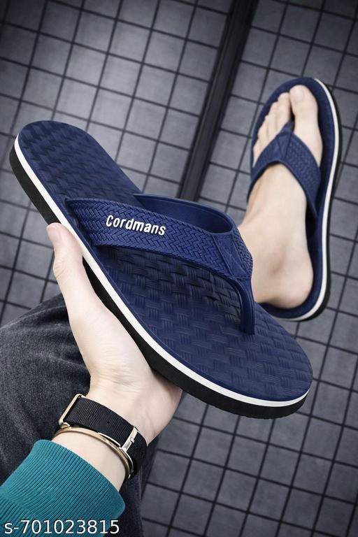 men slipper, men slippers, men flip flops, men casual slippers, men daily wear slippers, men navy blue slippers, men comfortable slippers, men rubber slippers, men outdoor slippers, men lightweight slippers, men summer slippers - MC-FASHIONS.COM