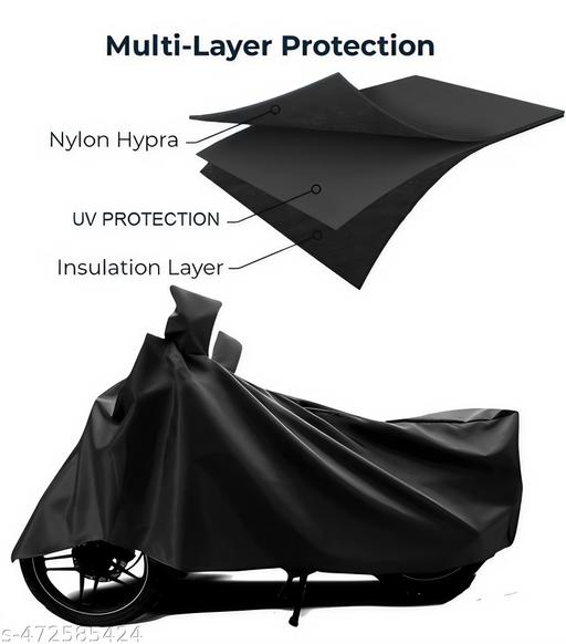 BBC Presents 100% Waterproof, Dirt & Dust Proof Bike/Scooty/Motorcycle Cover For Premium Bike with Premium Polyester Fabric (Black) also Suitable for all 125 CC Bikes & Scooty and upto 150cc Pack Of 1 | Specially Designed For ROYAL ENFIELD BULLET 350CC - MC-FASHIONS.COM