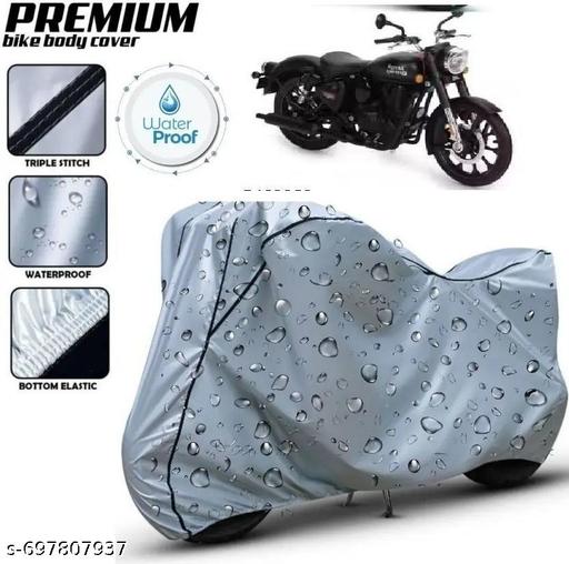 Vehicle Cover [Black Piping] _:- Especially Designed for {Royal Enfield Vullet 350} Are Water Resistant, UV Protection & Sun and Dust Protection of your Vehicle With Accurate Fitting Bike/Scooty Cover For Royal Enfield Vullet 350 Bike Cover - MC-FASHIONS.COM