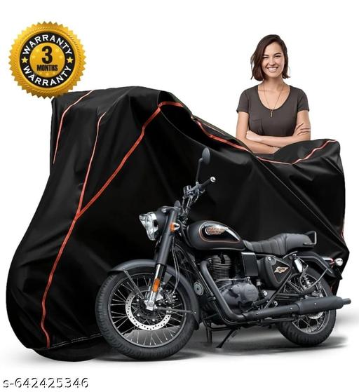 Waterproof Bike Cover Compatible with RE Classic 350 | Dust Proof & UV Protection Bike Body Cover | Wind Proof Elastic Bottom Motorcycle Cover - MC-FASHIONS.COM