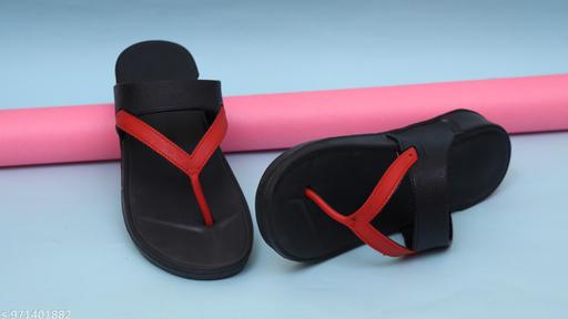 TOASTY TOES Comfortable Anti Skid Durable Lightweight flip flop, Soft Cushioned Slipper for Womens (Black) - MC-FASHIONS.COM