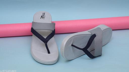 TOASTY TOES Comfortable Anti Skid Durable Lightweight flip flop, Soft Cushioned Slipper for Womens (Light Grey) - MC-FASHIONS.COM