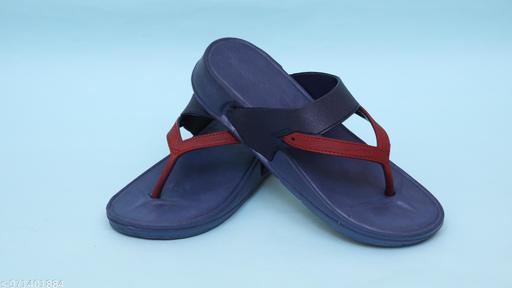 TOASTY TOES Comfortable Anti Skid Durable Lightweight flip flop, Soft Cushioned Slipper for Womens (Navy Blue) - MC-FASHIONS.COM