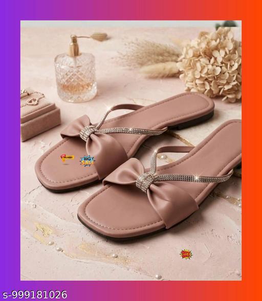 Pink chain slipper  - MC-FASHIONS.COM