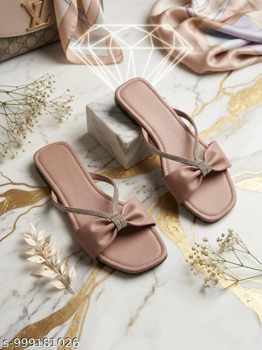 Pink chain slipper  - MC-FASHIONS.COM